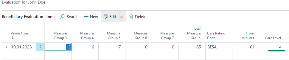 Evaluation sample screenshot