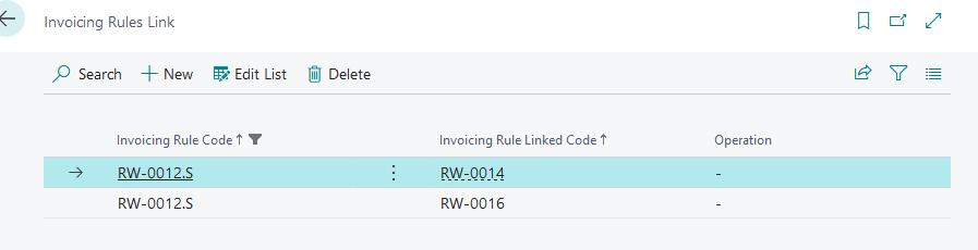 Linked Rules sample screenshot